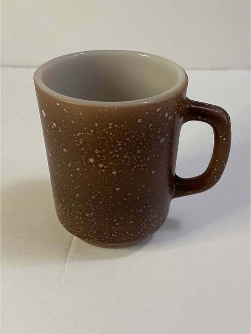 Mug brown speckle vintage anchor hocking mug